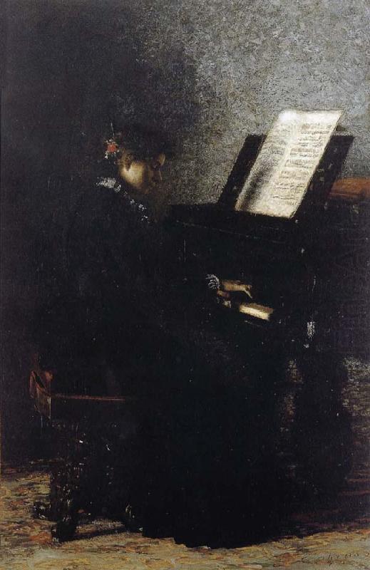 Thomas Eakins Elizabeth Play the Piano china oil painting image